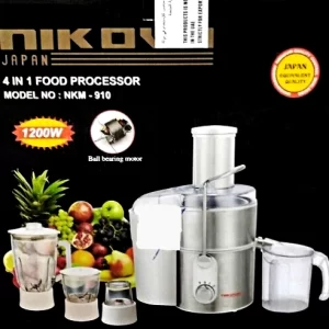 آبمیوه گیری 4 کاره نیکووا مدل NKM-910