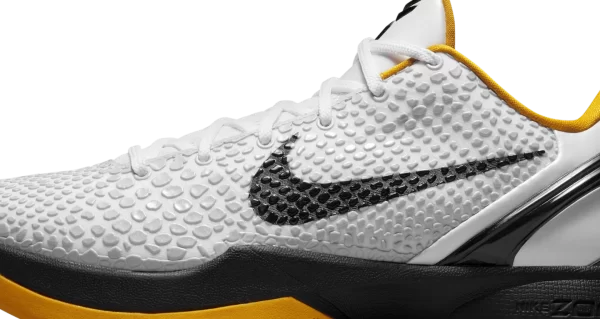 کفش بسکتبال نایکی کوبی 6 رنگ سفید و زرد - Nike Kobe 6 White Yellow