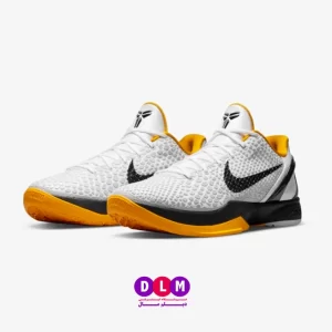 کفش بسکتبال نایکی کوبی 6 رنگ سفید و زرد - Nike Kobe 6 White Yellow