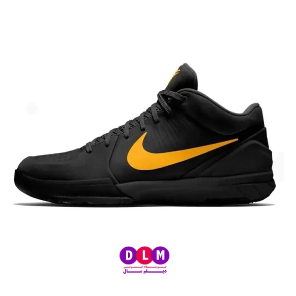 کفش بسکتبال نایکی کوبی 4 رنگ مشکی طلایی - Nike Kobe 4