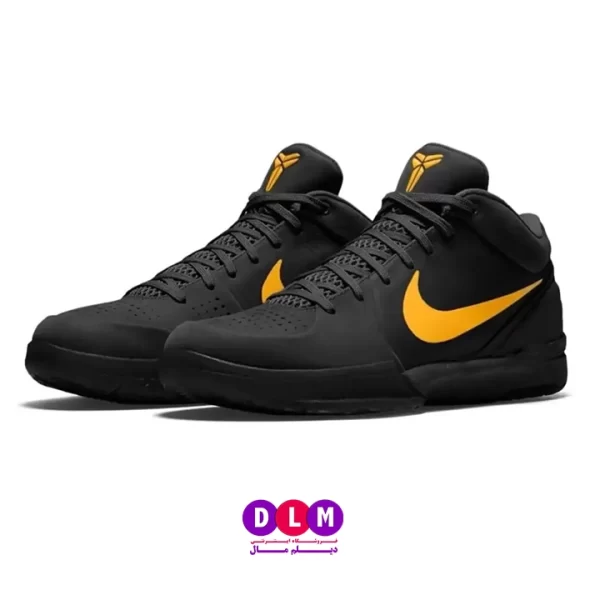 کفش بسکتبال نایکی کوبی 4 رنگ مشکی طلایی - Nike Kobe 4