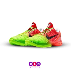 کفش بسکتبال نایکی کوبی 6 رنگ ترکیبی قرمز و سبز nike kobe 6 red & green