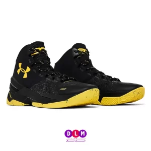 کفش بسکتبال کری 2 رنگ مشکی زرد - Under Armour Curry 2 Black Knight