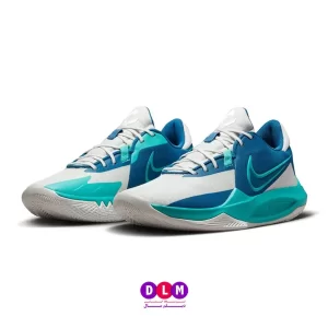کفش بسکتبال نایک پرسیژن 6 رنگ سفید آبی - Nike Precision 6 White Blue