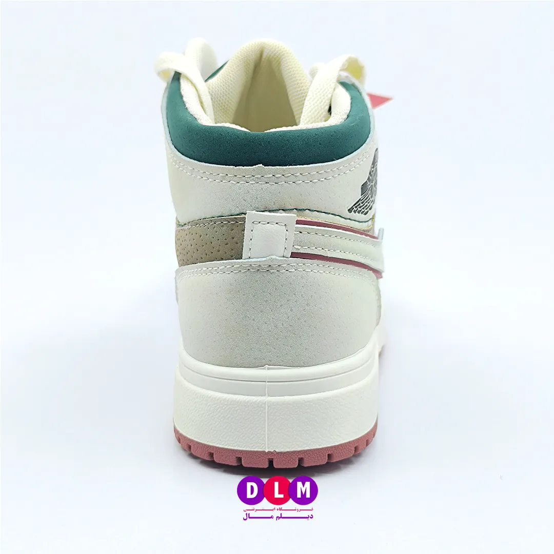 کفش اسپرت زنانه ساقدار مدل Nike Air Dior | برند Kshoes کیفیت اورجینال رنگ سفید قهوه ای
