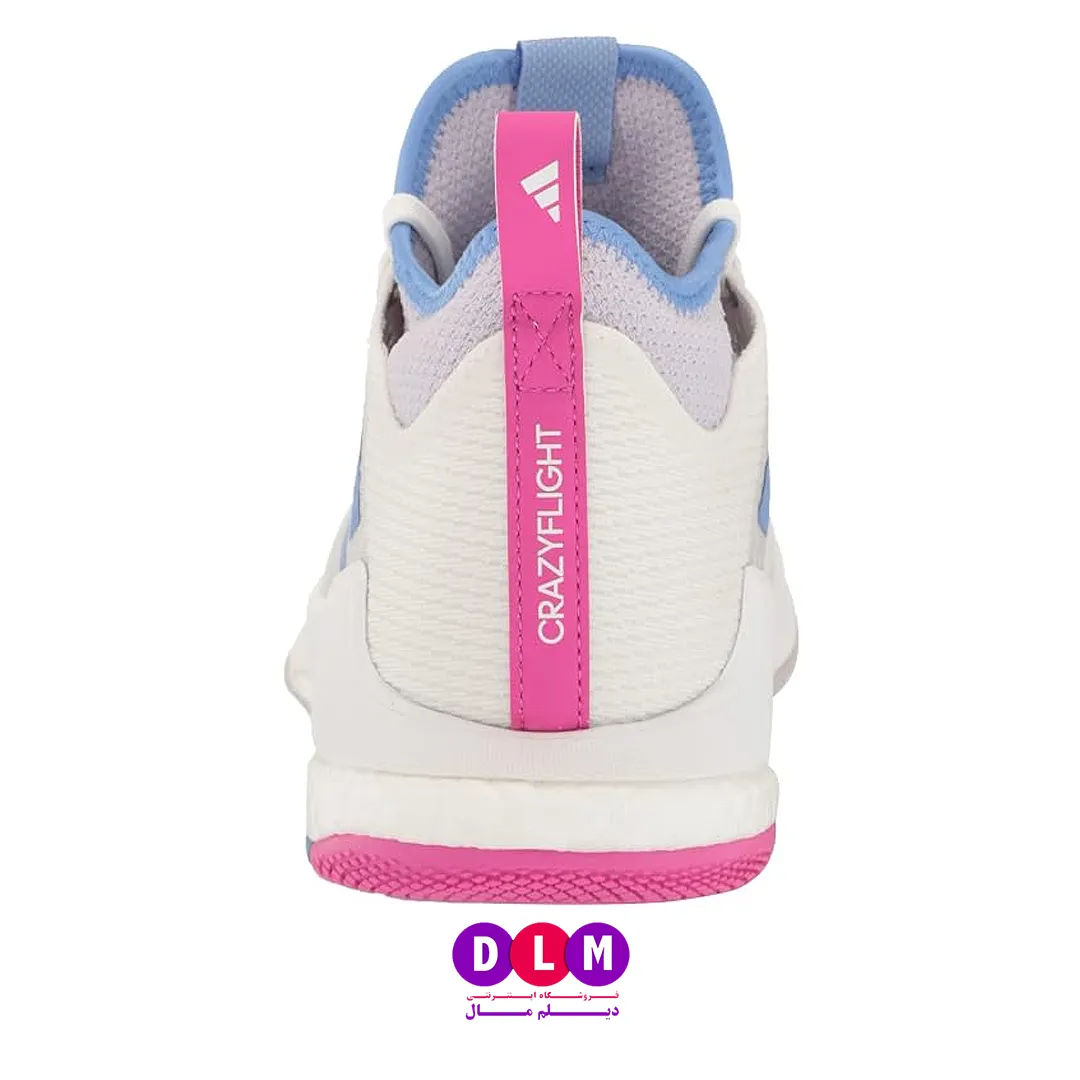 کفش والیبال آدیداس کریزی فلایت رنگ سفید آبی - Adidas Crazyflight