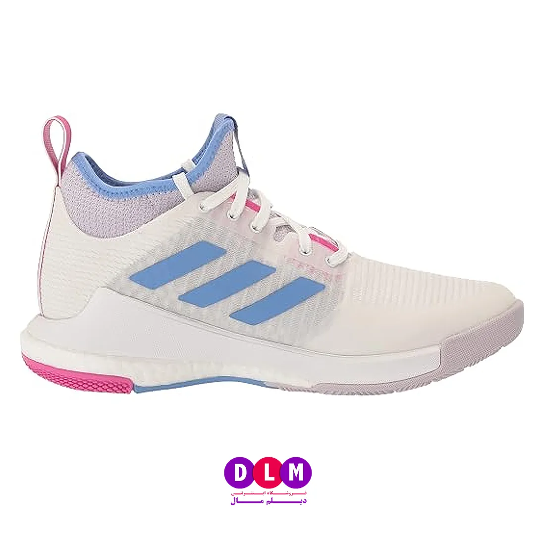 کفش والیبال آدیداس کریزی فلایت رنگ سفید آبی - Adidas Crazyflight
