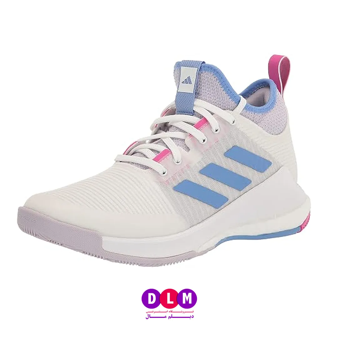 کفش والیبال آدیداس کریزی فلایت رنگ سفید آبی - Adidas Crazyflight