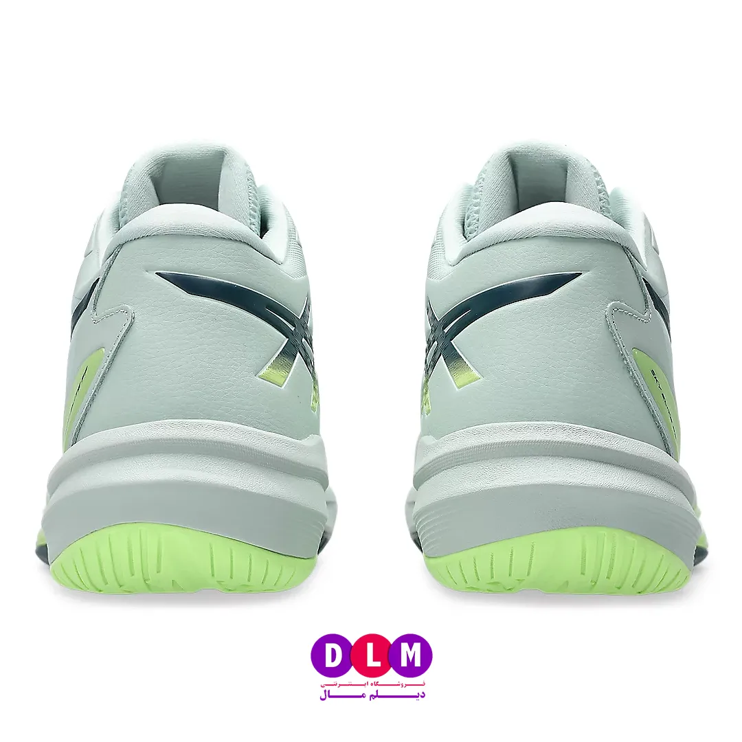 کفش والیبال اسکای الیت 3 - ASICS Sky Elite 3 رنگ سفید طوسی سبز