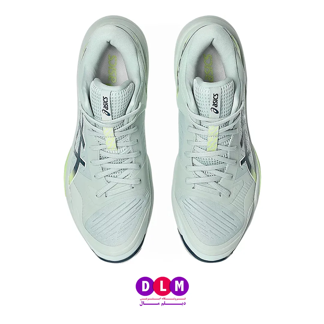 کفش والیبال اسکای الیت 3 - ASICS Sky Elite 3 رنگ سفید طوسی سبز