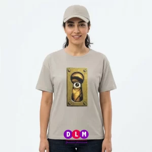 تیشرت زنانه طرح چشم و کلید (Keyhole Eye) - مدل آستین کوتاه